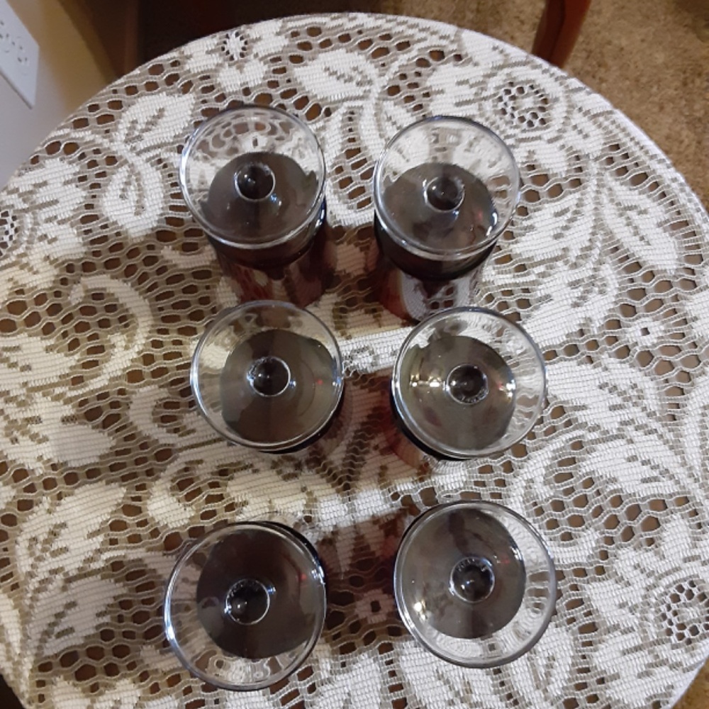 Arcoroc Ruby Red Goblets Set of 6 - Picture 3 of 4